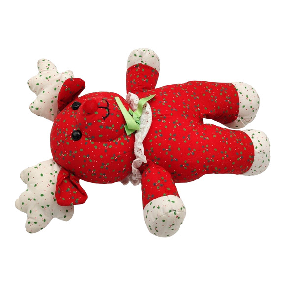 Dakin 1988 Collectible Plush Stuffed Toy Reindeer Vintage Holiday Christmas Bear - Picture 7 of 12